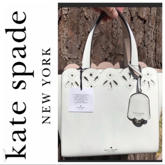 Kate Spade Mini Mina Magnolia Street Eyelet satchel Bag Purse - Picture 2 of 8